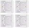 rhinocables Ethernet Back Box for Faceplates, Fits Wall Plate for Ethernet Cable Network Sockets Single Gang (4, 45mm)