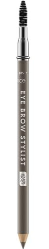 Catrice Eye Brow Stylist, Augenbrauenstift, Nr. 075, Grau, langanhaltend, matt, vegan, wasserfest, ohne Mikroplastikpartikel, Nanopartikel frei, 3er Pack (3x1.4g)