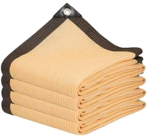 HUJZJY Red de Sombreado de Protección Solar 4x5m, Malla de Sombreo Protector Solar de Red para Jardín, Paño de Sombra Transpirable Resistente ai Desgarro y ai Viento para Piscina