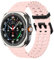 MoKo Cinturino Sportivo Compatibile con Samsung Galaxy Watch Ultra 47mm (2025/2024) per Uomo Donna, Cinturino di Ricambio in Silicone Morbido e Traspirante per Galaxy Watch 7 Ultra, Rosa nebula