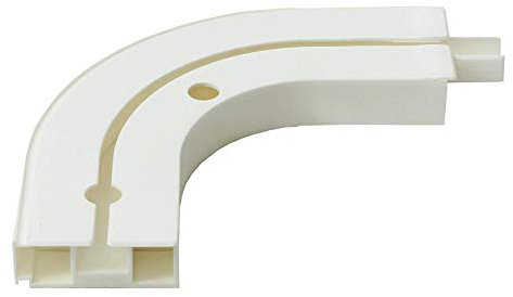 GARDINEUM - 1 Paar linker + rechter Rundbogen für die 1-läufige Kunststoffschiene