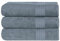 nice homeit - Set di 3 Asciugamani da Bagno Extra Morbidi, 100% Cotone Made in Italia, Alta Assorbenza e Asciugatura Rapida, Dimensioni 75 x 140 cm - Grigio Scuro