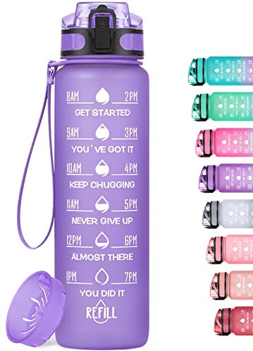 HydroPal Borraccia da 1 l, con cannuccia, senza BPA, per università, sport, palestra, ufficio, fitness, bicicletta, attività all'aperto e corsa in Tritan, leggera, resistente agli urti, riutilizzabile