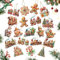 JAMSSOW 20 Stück Weihnachten Baumschmuck,Papier Weihnachtsbaum Anhänger,Lebkuchenmann Weihnachtsbaumschmuck,Zug Baum Hängt Weihnachtsanhänger,Weihnachtsdeko,für Weihnachtsdeko zum DIY