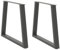 vidaXL Pieds de Table à Manger Forme V 2 pcs Anthracite 70x(72-73,3) cm, Pied de Table, Pied Noir de Table à Manger, Pied de Table sur Pied