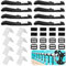 GOMETY Lot de 8 sangles de fixation et pinces de fixation pour piscine - Enrouleur de piscine - Film solaire mobile - Accessoires pour système d'enroulement mobile pour bâches de piscine