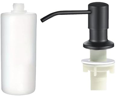 Samuliy Distributeur de Savon à Pompe pour évier – Distributeur de Savon Liquide 350 ml/500 ML – Distributeur de Savon à Vaisselle Rotatif à 360 degrés – Outils d'évier de Cuisine ménagers pour Le