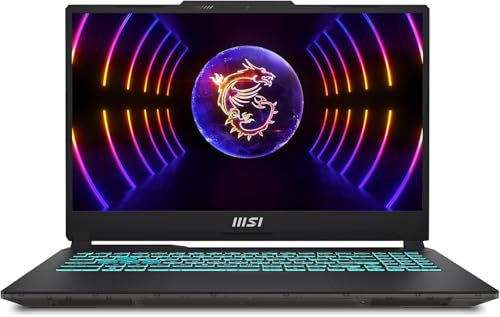 msi Cyborg 15 A12UDX-468UK 15.6 Gaming Laptop | Intel Core i5-12450H | 16GB RAM | 512GB SSD | Nvidia GeForce RTX 3050 6GB | 144Hz Full HD Display | Blue Backlit Keyboard | Translucent Black