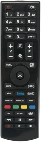 ALLIMITY Télécommande Compatible avec CGV Premio Sat HD-W5-CR, HD-W5, E-Sat HD-W3, HD-W4