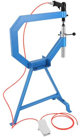 Martello perforatore, martello levigante professionale pneumatico per livellamento, martello per lucidatura, con cavo dell'aria lungo, per acciaio, alluminio, ottone, acciaio inox, 61 x 16 x 110 cm