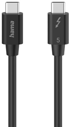 Hama Thunderbolt-5-Kabel USB-C, 80 Gbit/s, 5 A, 240 W, Ultra-HD 8K, 1,00 m