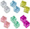 Faux Glaçons Transparents,Glaçons Réutilisables Carré Original,Glacon Reutilisable,Glaçons Artificiels en Acrylique,12 PCS