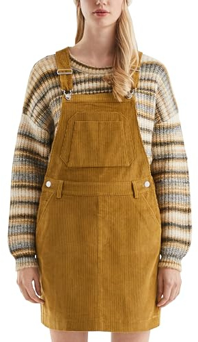QS Mini-Latzkleid aus Cord