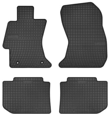 Wielganizator SolidPRO Gummimatten passend für Subaru Impreza IV (2011-2016) | Qualität: Premium - Genaue Passform, rutschfest 4-teilig Fußmatten- Schwarz