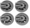 4 Pack Dishwasher Lower Rack Wheel Replacement Parts 611475 165314 00611475 for Bosch for Siemens for Neff for Beko Dishwasher Accessories