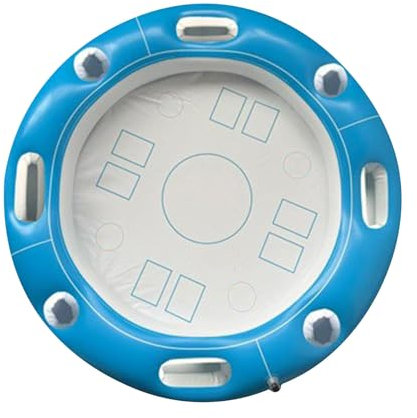 Getränkehalter Pool - 2in1 Getränke und Snackhalter 8 Löcher Große Kapazität Aufblasbar Getränkehalter Pool Schwimmende Coasters Tablett für Sommer Pool Partys Wasserpark Strand Mottoparty