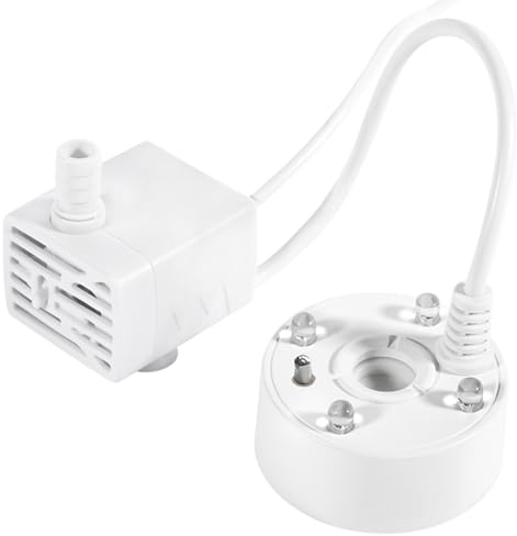 Luckxing Aquarium-Nebelmaschine, USB-Nebelmaschine,Nebelmaschine Zerstäuber Fogger | Ultraschall-Nebelgerät mit LED-Lichtern, Teichnebler, Nebelgerät, Nebelmaschine für Wasserbrunnen, Teichaquarium