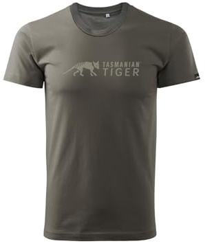 Tasmanian Tiger TT Logo Shirt - Herren T-Shirt mit Rundhals-Ausschnitt aus 100% Baumwolle