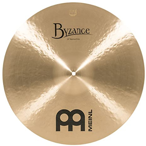 Meinl Cymbals Byzance Traditional Ride Medium Cymbal 20 inch (Video) for Drum Kit (50,80cm) B20 Bronze, Traditional Finish (B20MR)