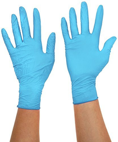 Shield Medium Nitrile Gloves. Powder Free - Box of 100 by Shield