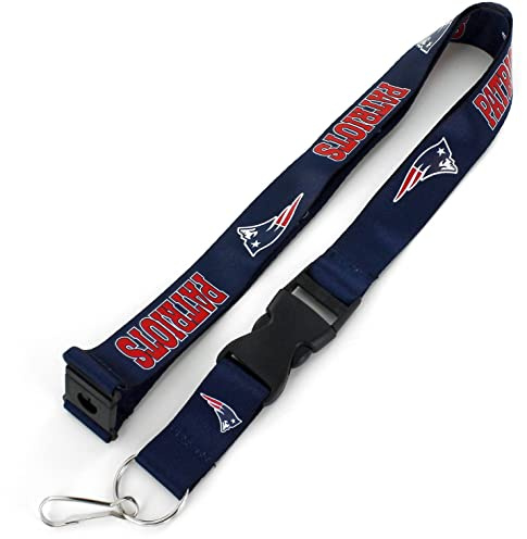 aminco NFL New England Patriots Team Lanyard, Blau, L6 x B4 x H3