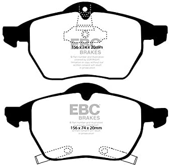 EBC Brakes DP41187R Yellow stuff Brake Pads