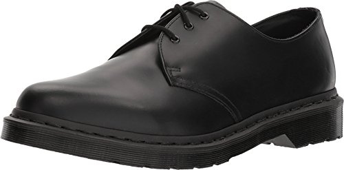 Dr. Martens Unisex 1461 Mono Smooth Oxford, Black, 10 UK