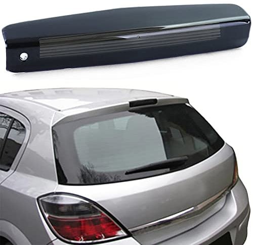Klarglas Abdeckung für 3. Bremsleuchte Schwarz für Opel Astra H 5 Türer 04-09