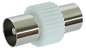 CONECTICPLUS Adaptador de Antena de televisión Macho/Macho
