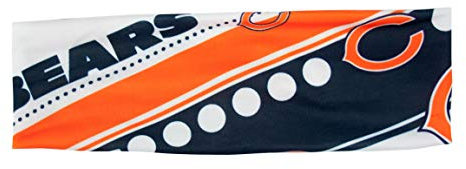 Littlearth Unisex-Erwachsene NFL Chicago Bears Stretch-Stirnband, Teamfarbe, Einheitsgröße, (300413-BEAR)