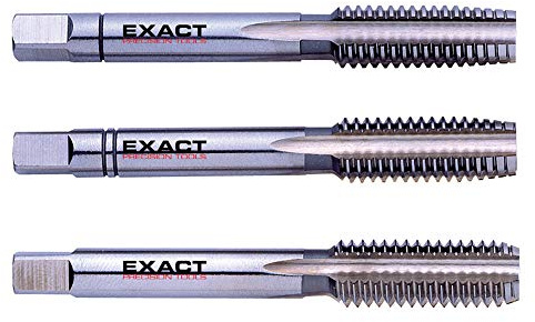 EXACT Handgewindebohrer Satz, M12,0, HSS, Links, DIN352
