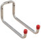 GEDOTEC Soporte para gancho de pared doble de metal 250 mm - DUO | Acero galvanizado | utilidad para el control del sótano Gancho de taller para atornillar Garaje | tornillo - 1 pieza