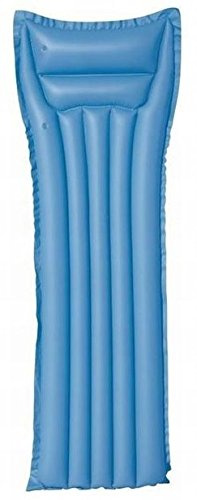 Luftmatratze mit zwei Luftkammern, verschiedene Farben (1 Stück | ca. 183 cm x 69 cm, blau)