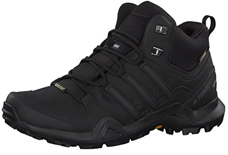 adidas Terrex Swift R2 Mid GTX, Herren Trekking- & Wanderhalbschuhe, Schwarz (Negbas 000), 46 2/3 EU