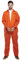 Lizzy Prisoner Overalls (One Size) Adult Fancy Dress Costume | Convict Boiler Suit Prisoner Overalls Jail Jump Suit Dress Up Outfit Mens Fancy Dress Costume