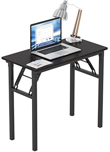 Need Schreibtisch Klapptisch Kleiner Computertisch aus Holzwerkstoffen PC Tisch Bürotisch Arbeitstisch Esstisch für Zuhause, Büro, Picknick, Garten 80 * 40 cm,AC5CB-8040