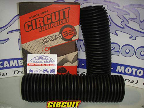 COPPIA SOFFITTI FORCELLA 32 DENTI NERI XT 600 660 ATTACCHI 39/53 ALTEZZA 35 CENTIMETRI