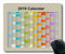YENDOSTEEN 2019 Kalender-Mauspad-Tastatur, Kalenderjahr Gaming-Mauspad, Kalenderplaner 2019 mit Feiertagsdetails