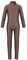 iEFiEL Turnanzug Kinder Mädchen Ganzkörperanzug Trikot Stretch Body Leotard Turnbody für Ballett Gymnastik Sport Training Dancewear Braun (Zipper) 122-128