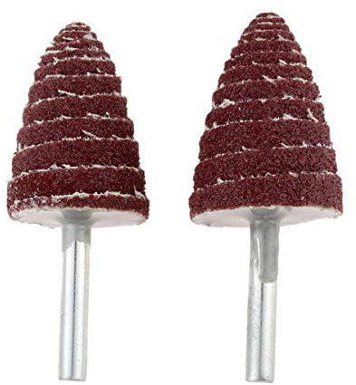 2 Stück 80# Konus Schleifkopf Schmirgelpapier Flap Wheels Polieren Schleifen Werkzeuge 30mm