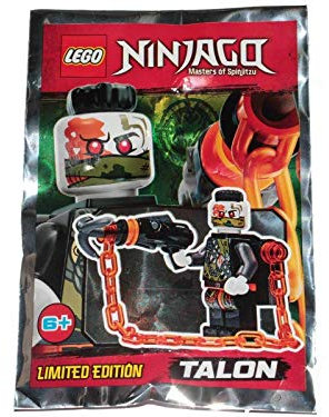 Blue Ocean LEGO Ninjago Talon - Juego de minifiguras (891841, en bolsa, 6 piezas + 1 minifigura)