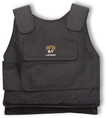 YD Gilet de protection professionnel avec plaques de protection avant et arrière en acier anti-coups | Gilet tactique réglable | Protection du corps pour homme/femme