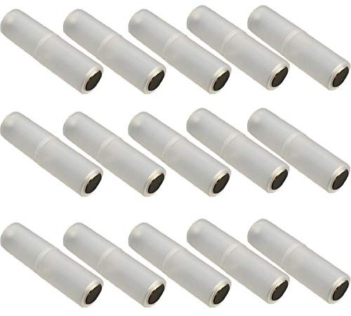 Cellule Batterie boîte convertisseur Support Adaptateur Piles Support boîtier en Plastique commutateur pour AAA à AA Taille translucide 15 pièces