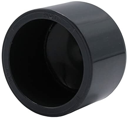 PVC Klebekappe I 50 mm Innendurchmesser I Klebemuffe I Rohrverschluss I Rund I für Rohre und Fittinge I bm073