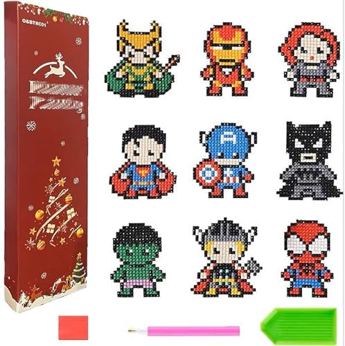 O&BTRC01 Diamond Art for Kids, Diamond Painting for Kids Gem Art Kits for Children,Diamond Painting Kits for Children Gem Painting Kits 4-6-8-10-12 Ages