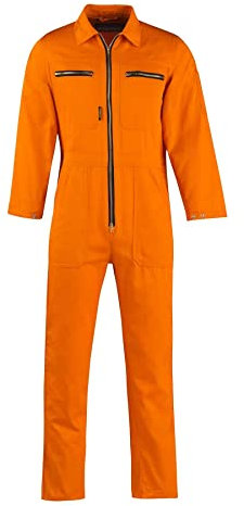 STØRVIK Rallye-Kombination Baumwolle Arbeitsoverall Rallyekombi - Orange - Größe 48