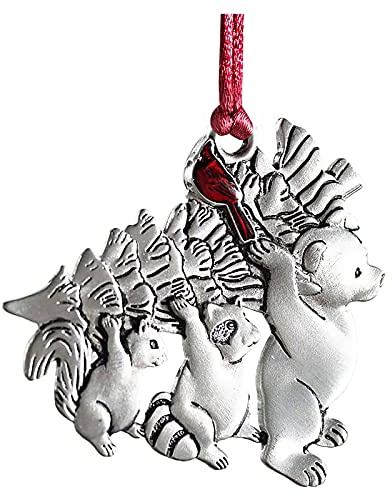 TianWlio Zinn-Dekorationen für Feiertage, Weihnachtsbaumschmuck, Dekoration, Party, Metall, verwendet, reine Geschenke, Anhänger, Baby Hängeschaukel (E-2, One Size)
