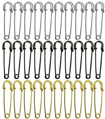 Große Sicherheitsnadeln 30 Stück Heavy Duty Sicherheitsnadel 7cm Lange | WUDQIJI Extra große Pins Kiltnadeln große Hochleistungs-Sicherheitsnadel Kilt Pins Grosse für Decken Bastelröcke