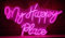 Destello S.L. Cartel led decoración exterior Happy Place 32 x 40 cm