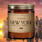 Nordamerika Premium Duftkerzen aus Sonnenblumen/Olivenwachs - Made in Germany - mit 60 Stunden Brenndauer (New York)